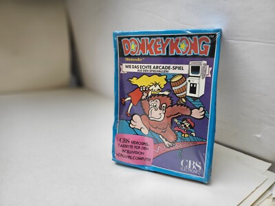 NEW DONKEY KONG GAME GERMAN VERSION SEALED W/CRUSHED  BOX FOR INTELLIVISION #J31