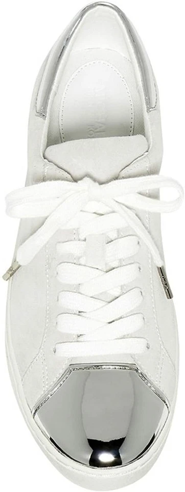 Michael Kors Woman's Frankie Sneaker Shoes, Optic/Silver, Size: 8 M - Image 3 of 3