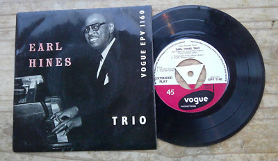 EARL HINES TRIO 1956 UK VINYL 7'' EP (HONEYSUCKLE ROSE)