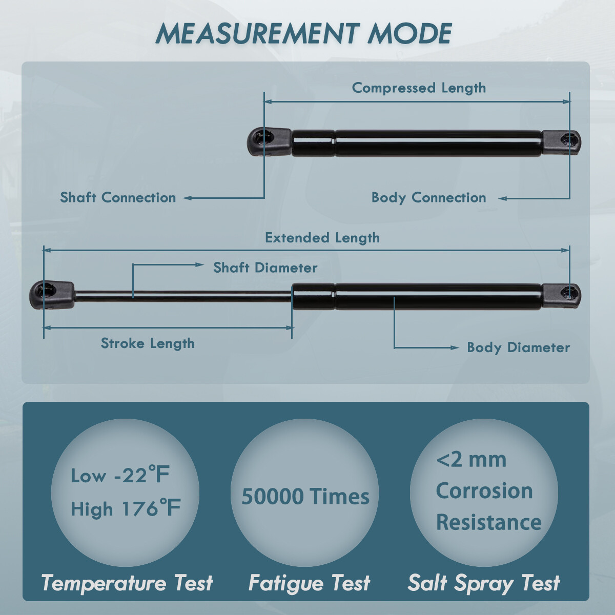 ECCPP Trunk Lift Support Gas Struts For 1999-2009 Saab 9-5 ECCPP Trunk Lift Support Gas Struts For 1999-2009 Saab 9-5