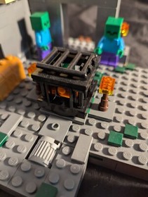 3X Lego Minecraft sets 21113 The Cave 21114 The Farm  21119 the Dungeon all figs