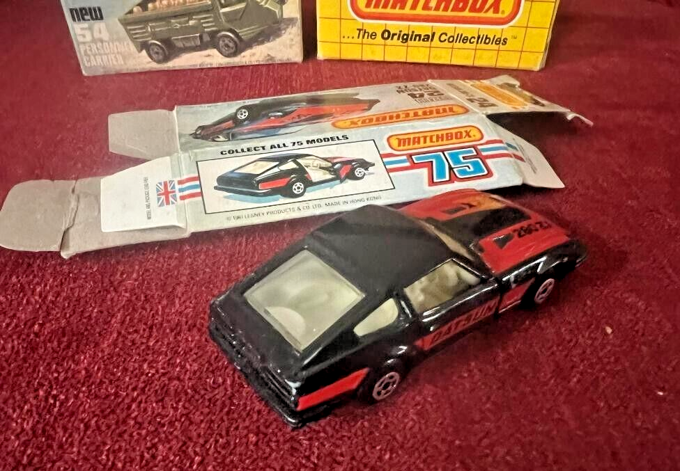 その他 MATCHBOX 1970 Vintage 1970s MATCHBOX 24 DATSUN 280 ZX BLACK w/ WHITE INTERIOR I