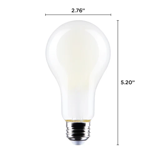 Satco S12445 LED 120 Volt 17W =125W A21 Medium E26 Dimmable 4000K Cool White - Picture 2 of 12