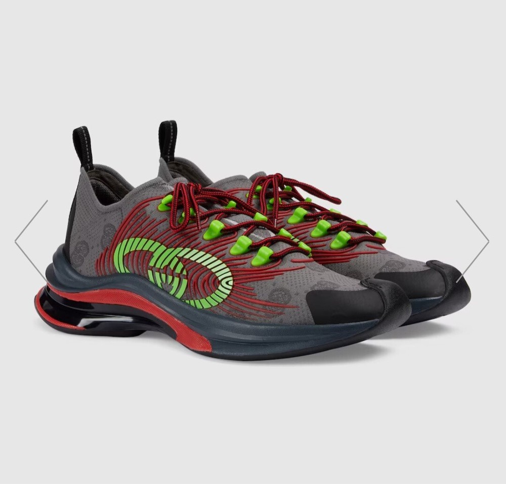 GUCCI Mens Interlocking G Run Technical Fabric Sneakers  UK 11/US 11.5-12 $980
