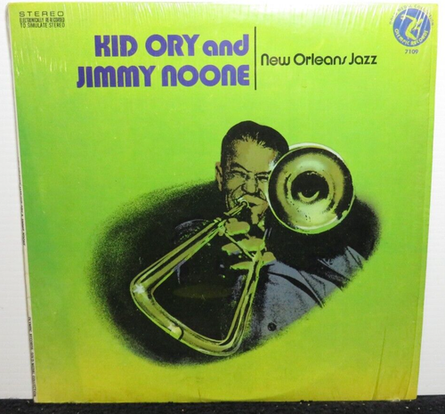 KID ORY & JIMMY NOONE NEW ORLEANS JAZZ (VG+) 7109 LP VINYL-SCHALLPLATTE