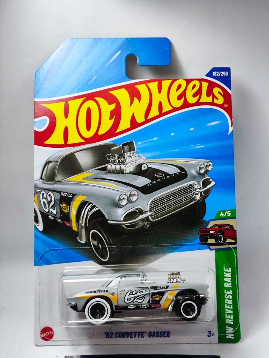 Hot Wheels NEW Case J 2025 '62 Corvette Gasser Gray (Promo Combine