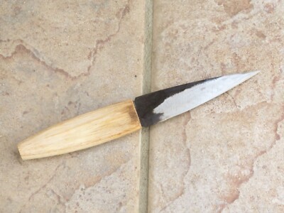 Crude - 3 Inch Asian Paring Knife  - Carbon Steel - Thin, Light, SHARP !