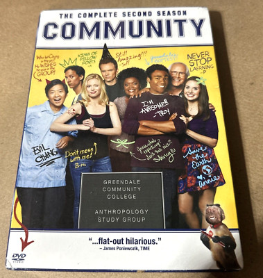 Community: The Complete Second Season (DVD, 2011, 4-Disc Set) New Sealed