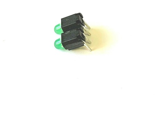 LED Array, 3mm grün, Fassung, 2 fach, print, Vosloh..16 LED anreihbar, 5x2 Stück - Picture 4 of 6