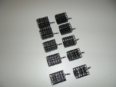 Cage Swim Feeders, Square Metal, Carp / Coarse fishing. 10 x 20 gram Feeders