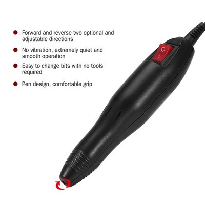 Electric Nail Drill Handle For Electric Nail Manicure Machine Nail File Pen