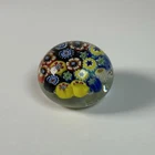 Murano Millefiori Small Paperweight 2" Vintage Art Glass Italy