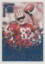 1995 Pacific Triple Folders Rookies & Stars Blue JJ Stokes #RS-29 RC