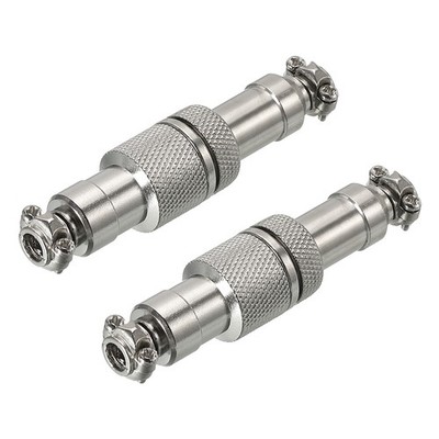 2PackAviation Connector GX12 4 Pins Male Female Wire Panel Docking Connector
