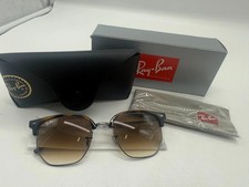 RAY-BAN New Clubmaster Sunglasses RB 4416 710/51 53-20 Tortoise w/ Brown Lenses