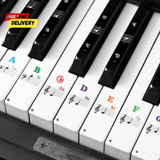 Piano Keyboard Stickers for 88/61/54/49, Piano Stickers for Kids Learning Piano