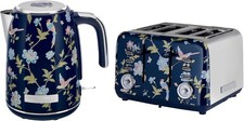Laura Ashley Ensemble Bouilloire électrique 1,7L Rapide Grille-Pain 4 Tranches