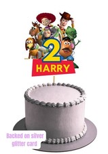 Toy Story Cake Topper Personalised Name And Age For Birthday Party Cake Decor