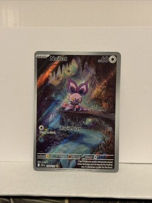 Pokémon Noibat 169/159 Sv09: Journey Together Illustration Rare Full Art Holo