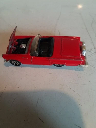 Corgi Ford Thunderbird 1980 Great Britain Red Convertible Hood Opens VINTAGE