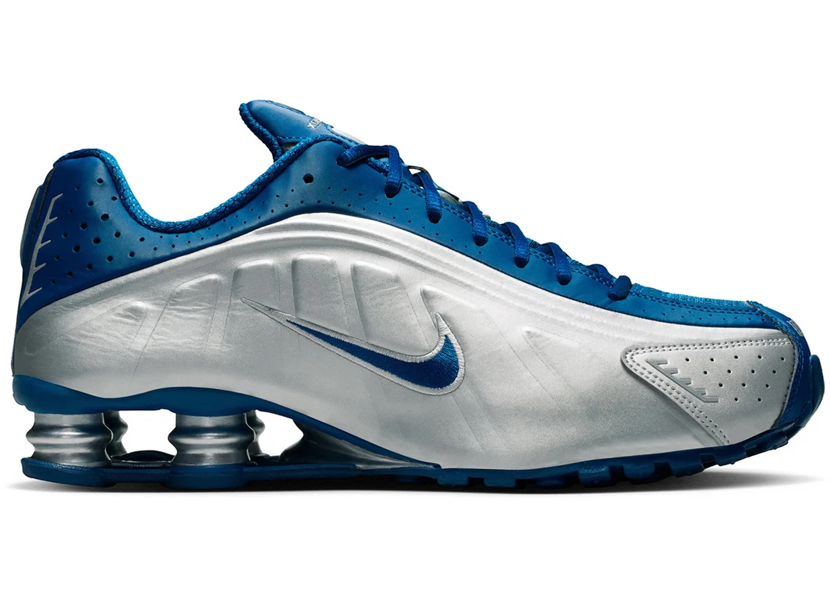 Nike Shox R4 Court Blue Metallic Silver for Sale | Authenticity