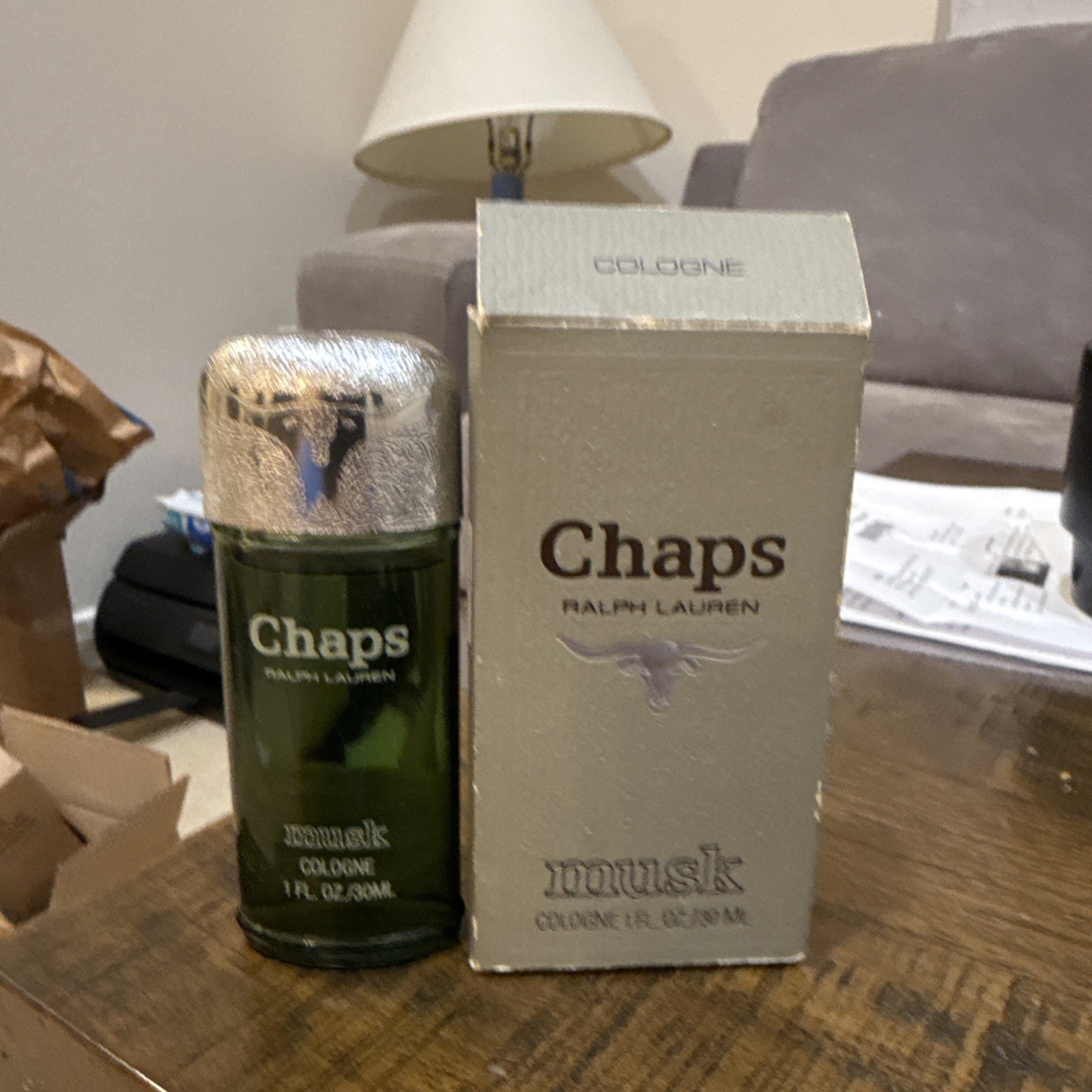 Chaps Musk Ralph Lauren For Men 1.0 1 oz 30 ml Cologne Splash Original Classic