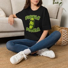 Fickle Pickle T-Shirt | Funny Pickle Characte...