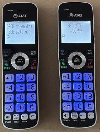 AT&T 2 Handset Wireless Phone Digital Answering System W/ Bluetooth - Works! - Picture 18 of 18