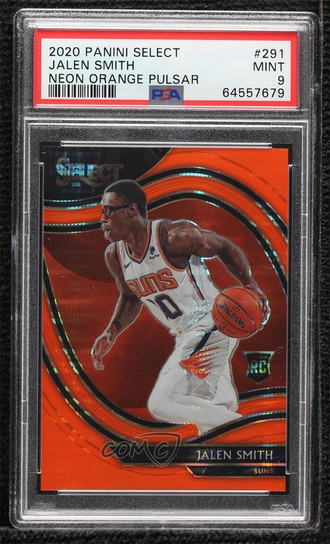 2020 Select Courtside FOTL Neon Orange Pulsar Prizm 4/15 Jalen Smith PSA 9 g9t