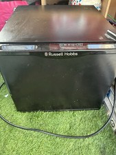 Russell Hobbs Mini Fridge and Cooler 43L Black Table Top with Ice Box
