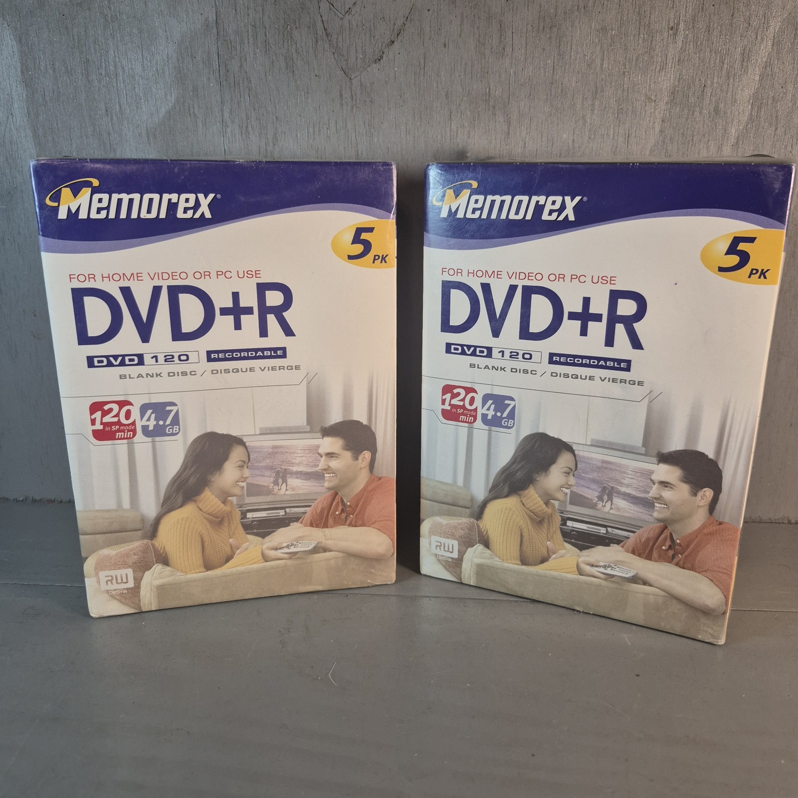 2 Packs Memorex DVD+R Recordable 120 Minute 4.7GB 5 Packs - Sealed NEW