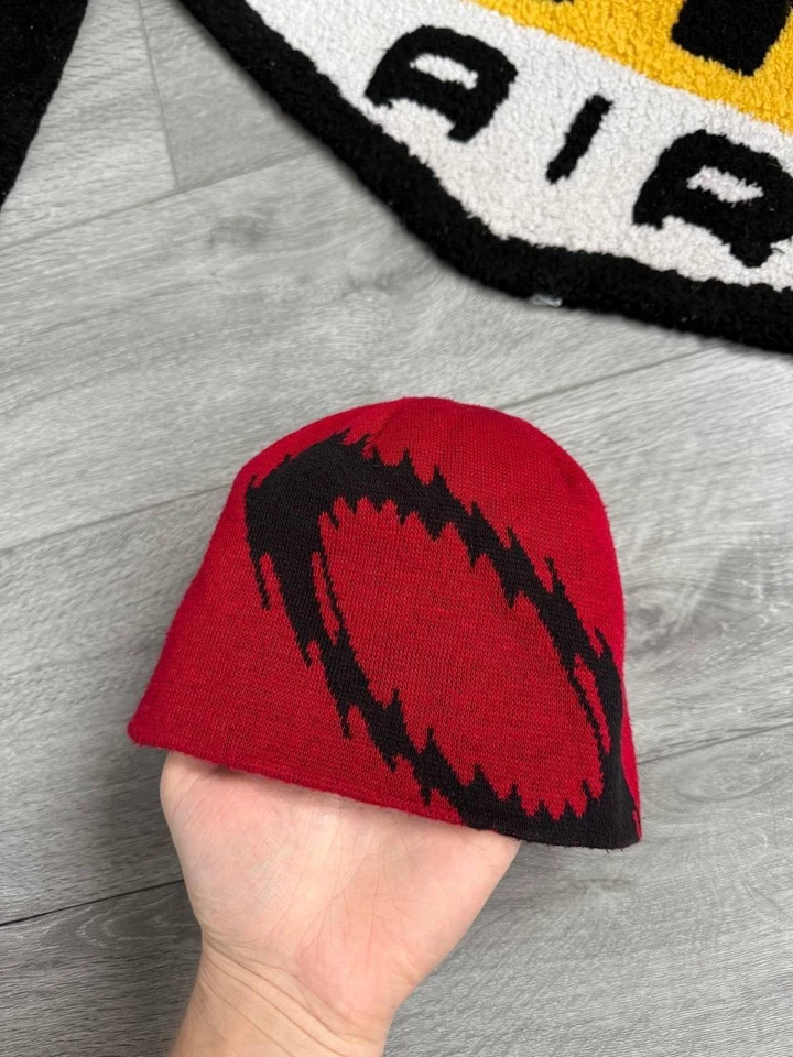 red Oakley Ellipse Beanie made is usa - Image 2 of 4