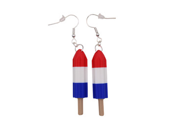 Bomb Pop Popsicle Earrings - 3D Printed Earrings!