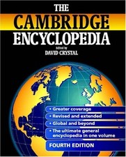 The Cambridge Encyclopedia Hardback Book The Cheap Fast Free Post