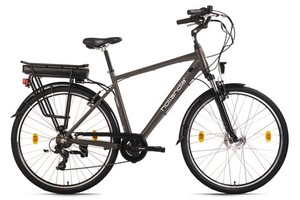 Vélo électrique Hollandia E-Active Noir 28″ – Femme, Batterie 36V/13Ah, 250W