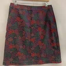 BNWT Seasalt Ferry Crossing Skirt Knee Length Lined With Pockets Women's UK 12