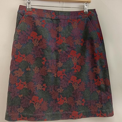 BNWT Seasalt Ferry Crossing Skirt Knee Length Lined With Pockets Women's  UK 12