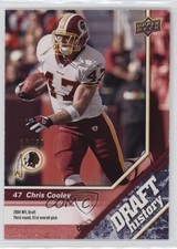 2009 Upper Deck Draft Edition Draft History Blue /50 Chris Cooley #191 8d2