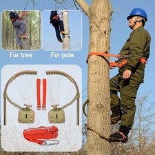 Forst Steigeisen Baumsteigeisen Spikes Kletter Werkzeug Set mit Sicherheitsband