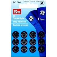 AnnäH-DruckknöPfe Schwarz Zum AnnäHen Messing Metall AufnäHen Pack Prym 341166