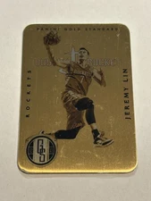2012-13 Panini Gold Standard Jeremy Lin #16 Gold Metal Bar Card SSP E1