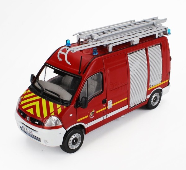 Modellauto Statisch Hachette Renault Master Van Feuerwehr 2003 1:43-image
