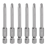"6 StüCk Magnetische Kreuzschlitz-Bits PH2 1/4\" FüR Hex Schaft 65Mm"