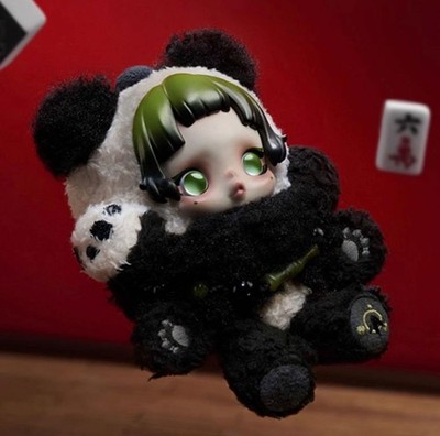 POP MART SKULLPANDA Lazy Panda Plush Pendant Doll Limited 2025 New