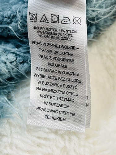 Boutique weicher flauschiger aquamariner Pullover Pulli Häschengesicht Kleinkind Größe 12 Monate * gebraucht, in einwandfreiem Zustand * - Bild 6 von 10