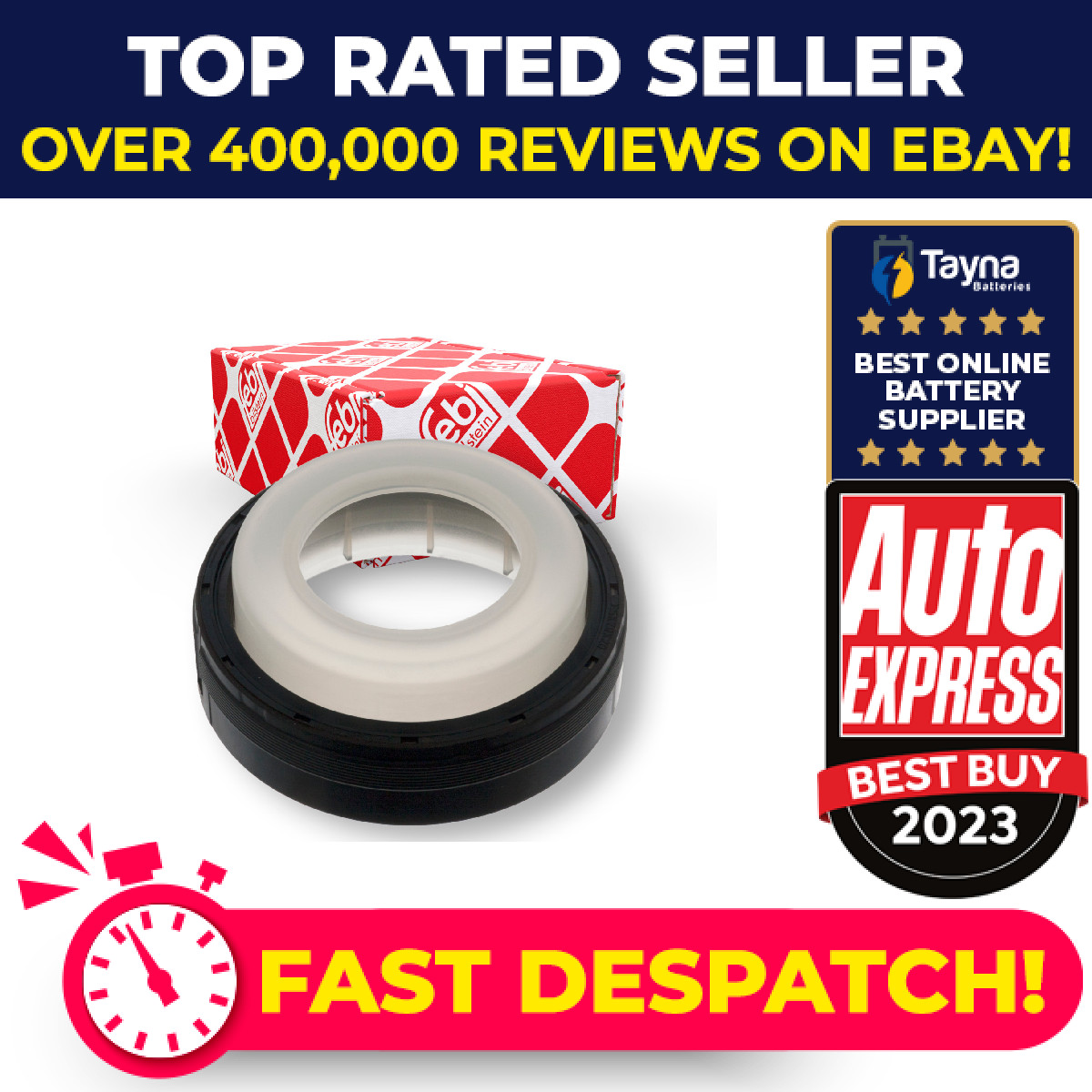 Crankshaft Oil Seal fits BMW 335 3.0 Front 06 to 11 11117511395 11117547842 Febi
