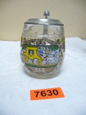 7630.        Alter Bierkrug  Deko Krug  Glas Bierkrug 0,5 L