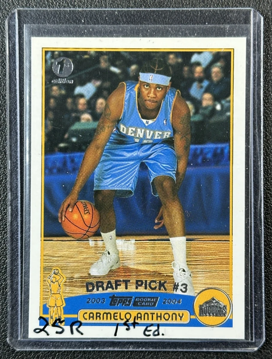 Topps Carmelo Anthony Basketball Rookie Sports Trading Cards for