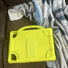 Yellow Silicone Shockproof Impact Resistant Tablet Case with Handle  Stand