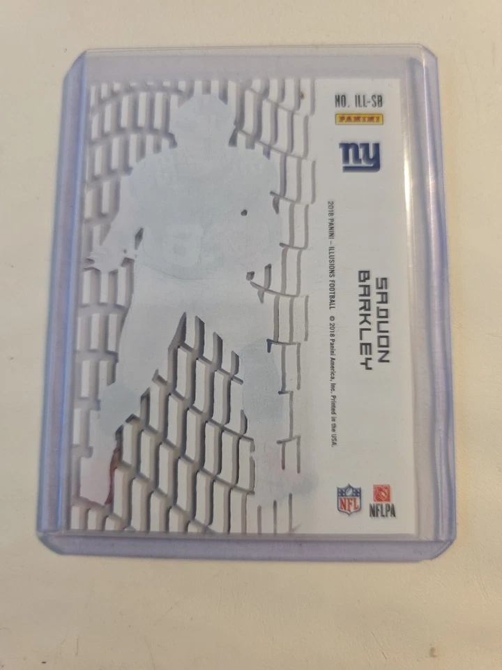 2018 Panini Illusions Football Saquon Barkley 008/149 ILL-SB - Image 3 of 4